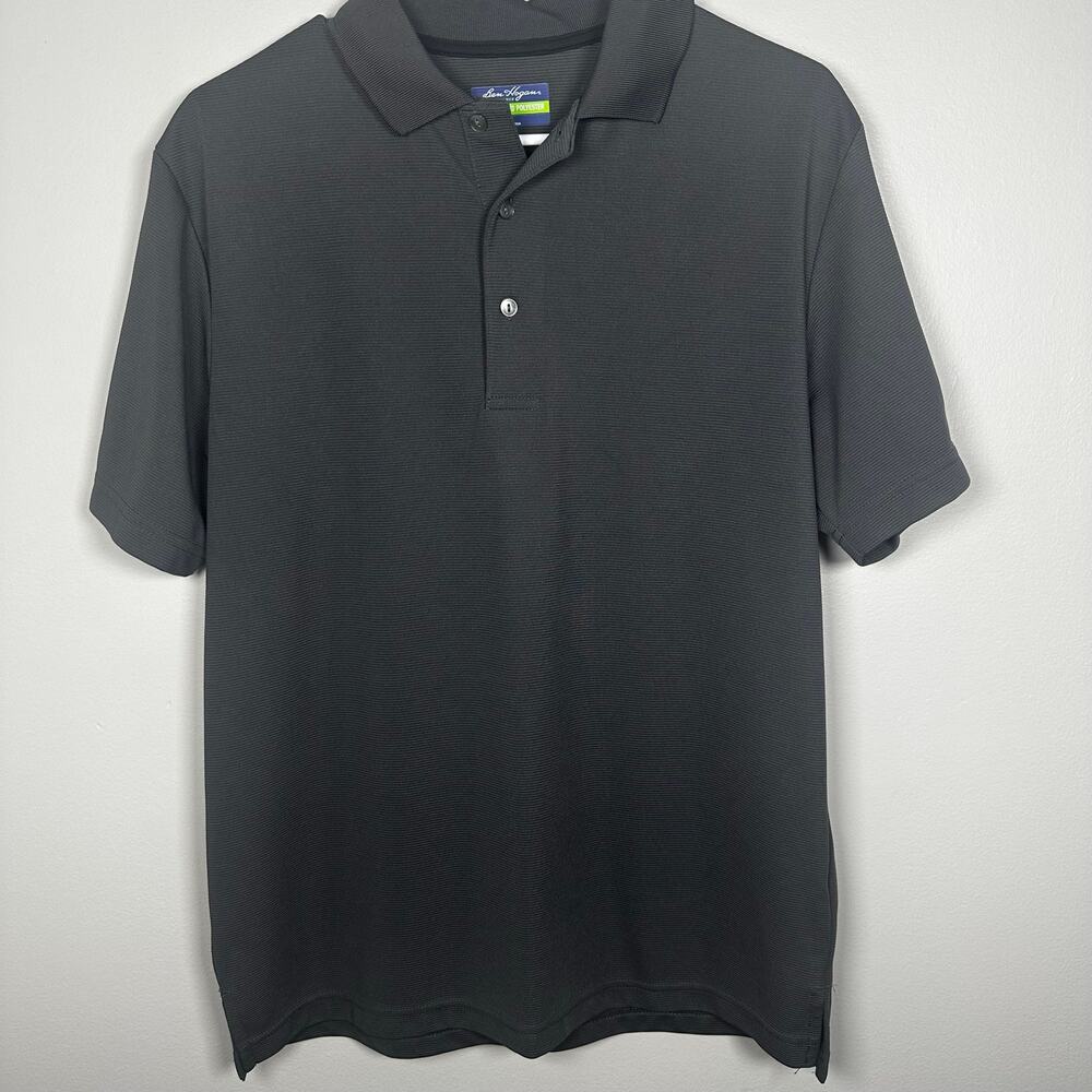 Ben Hogan Performance Recycled Poly Ribbed Golf Polo MEDIUM